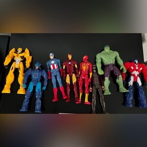 Marvel Action Figure Collection - Red, Blue, Green